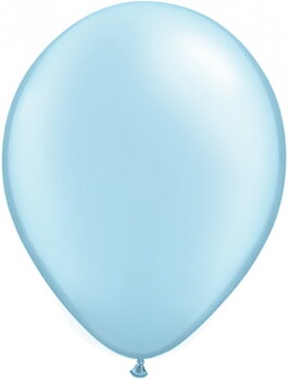 28cm blå-ljusblå Pearl ballong - 11" 