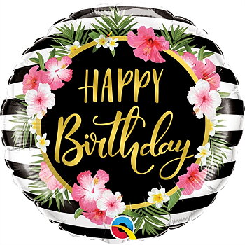 18" Happy Birthday Hibiskus 45 cm