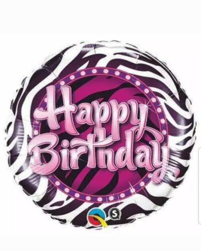 18" Happy Birthday Zebra 45 cm