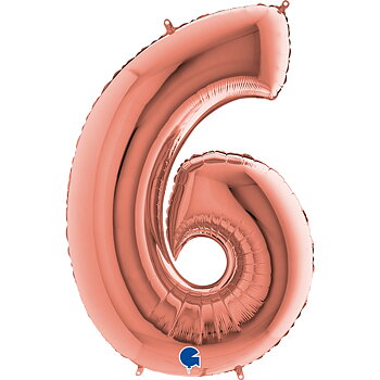 Folieballong Siffra - 6 - Rose Gold