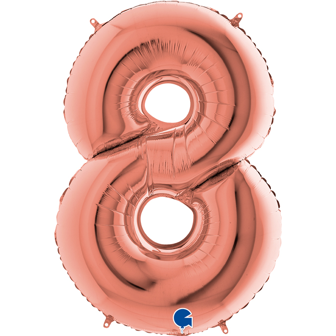 Folieballong Siffra - 8 - Rose Gold