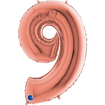 Folieballong Siffra - 9 - Rose Gold