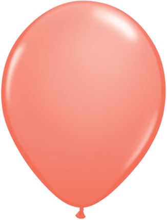 28cm röd-korallröd ballong - 11" 