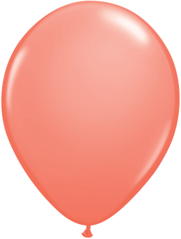 28cm röd-korallröd ballong - 11" 