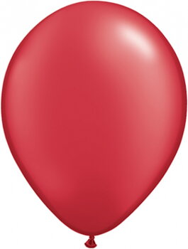 28cm Röd-Rubinröd Pearl ballong - 11"