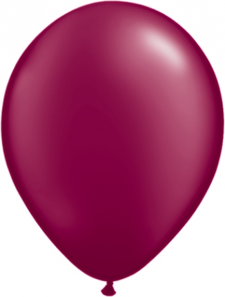 28cm röd-vinröd pearl ballong - 11" 