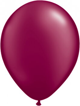 28cm röd-vinröd pearl ballong - 11" 
