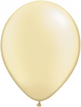 28cm vit-elfensbensvit pearl ballong - 11"