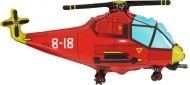 Miniballong  Luftfylld - Helikopter Röd 23 cm