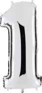 Folieballong Siffra - 1 - Silver