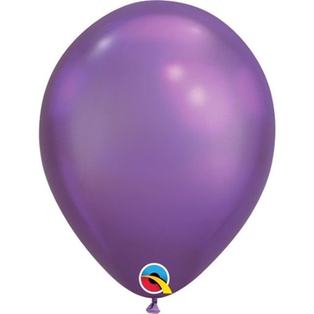 28cm Chrome lila  ballong - Qualatex