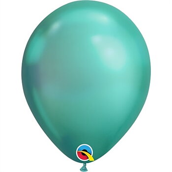 28cm Chrome Grön  ballong - Qualatex