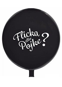 65 cm Heliumfylld Flicka eller Pojke - Jätteballong med konfetti