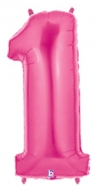 Folieballong Siffra - 1 - Rosa