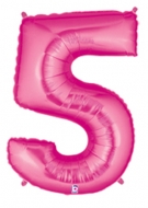 Folieballong Siffra - 5 - Rosa