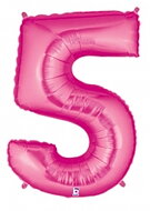 Folieballong Siffra - 5 - Rosa