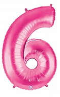 Folieballong Siffra - 6 - Rosa