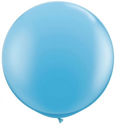 80cm blå-ljusblå ballong - 3' 