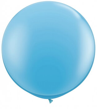 80cm blå-ljusblå ballong - 3' 