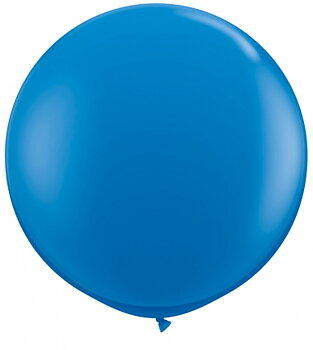80cm blå-mörkblå ballong - 3' 