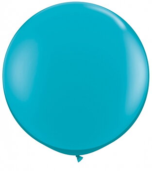 80cm blå-turkos ballong - 3' 