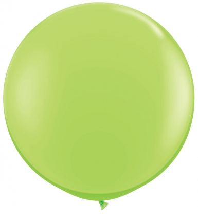 80cm grön-limegrön ballong - 3'