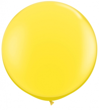 80cm gul ballong - 3'