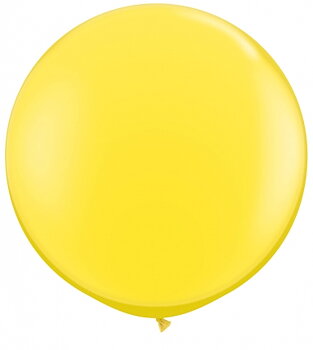 80cm gul ballong - 3'