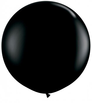 80cm svart ballong - 3'