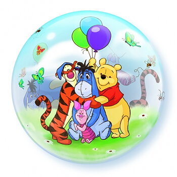 22" Winnie the pooh & friends bubble balloons