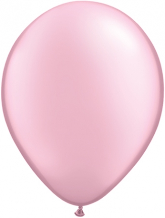 28cm rosa-ljusrosa/pearl ballong - 11"