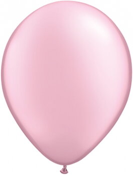 28cm rosa-ljusrosa/pearl ballong - 11"