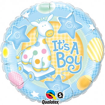 18" It´s A Boy Soft Giraffe
