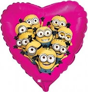 18" Minions Hjärta 45 cm
