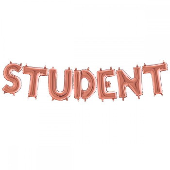 Ballonggirlang - STUDENT Rosegold 35 cm