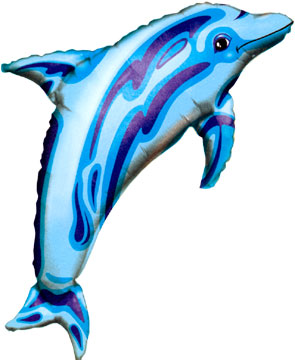 31 tum Delfin Blå - 79 cm
