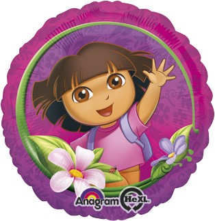 18" Heliumfylld Dora The Explorer 45 cm