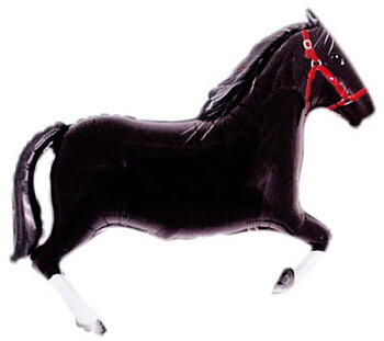 43 tum Häst Svart Shape - 75 cm