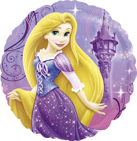 18" Heliumfylld Rapunzel 45 cm