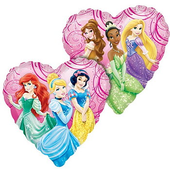 18" Heliumfylld Princess Garden 45cm