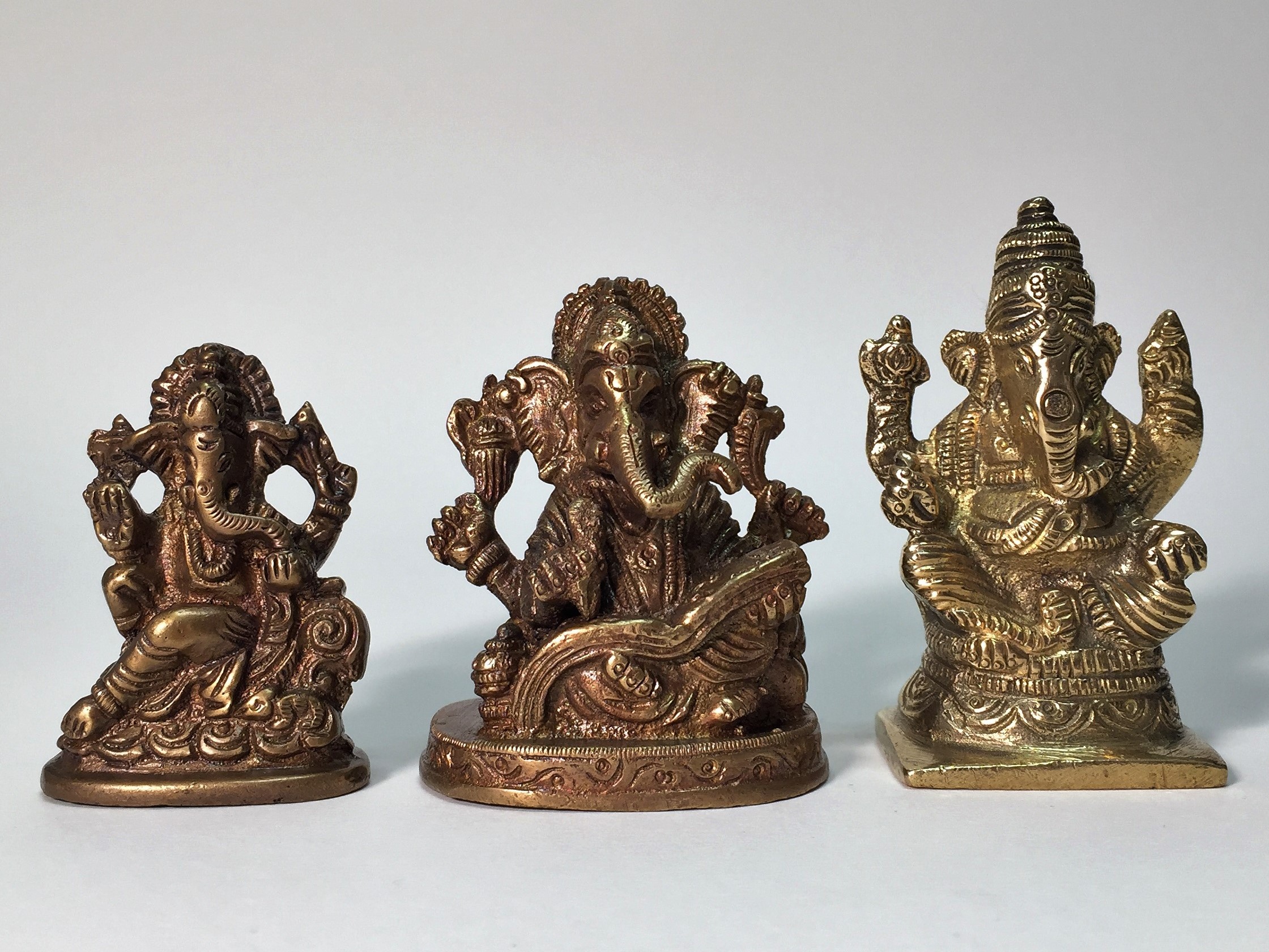 Ganesha-statyer i Mässing & Brons