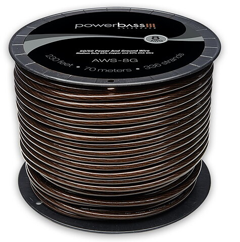 Powerbass 8mm2 jordkabel