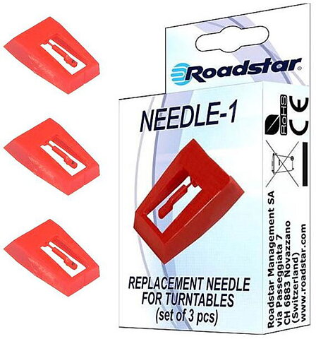 Roadstar nål för skivspl 3st