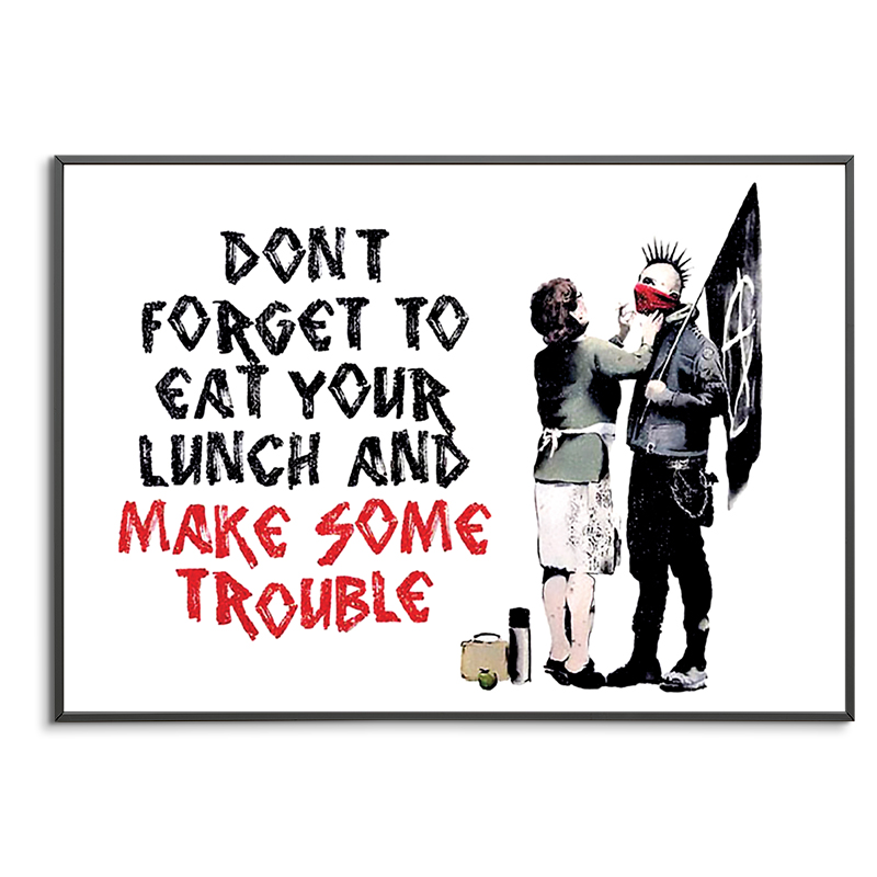 Banksy - Make Some Trouble Poster