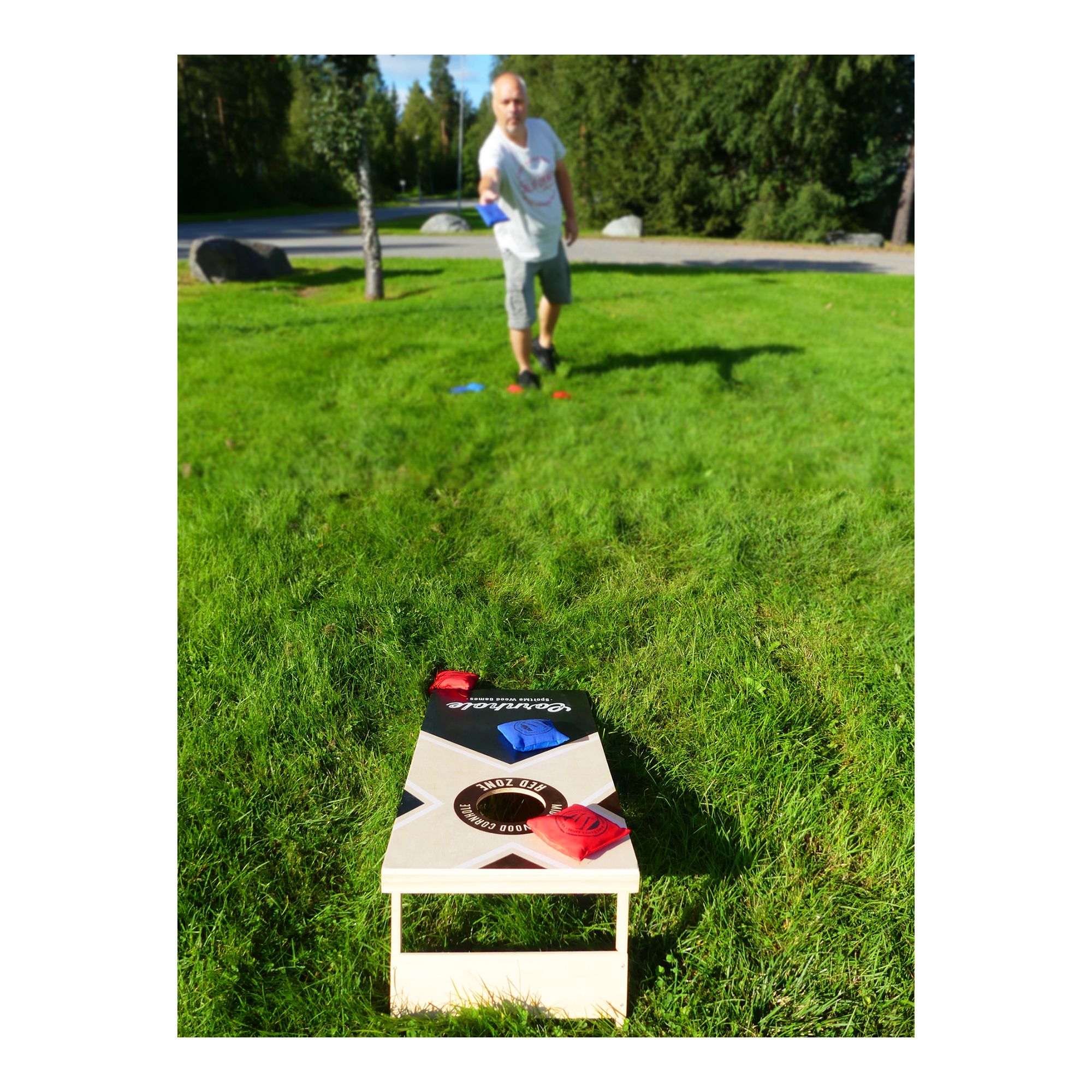 Sportme Midsize Wood Cornhole Corneholeset - 2