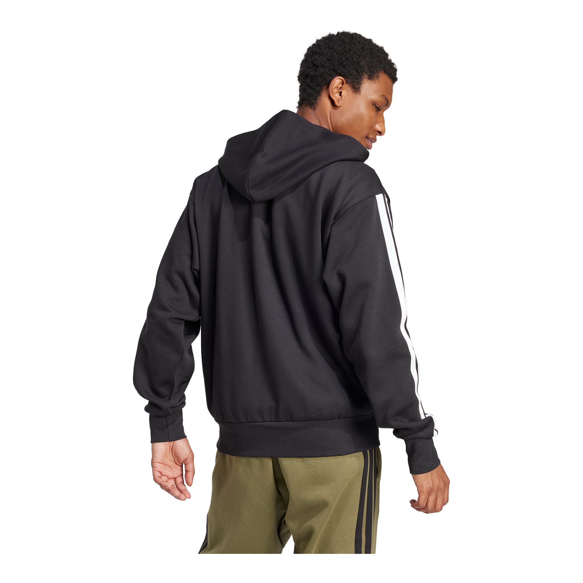 Adidas Essentials 3-Stripes Fleece Hoodie Collegebyxor - 3