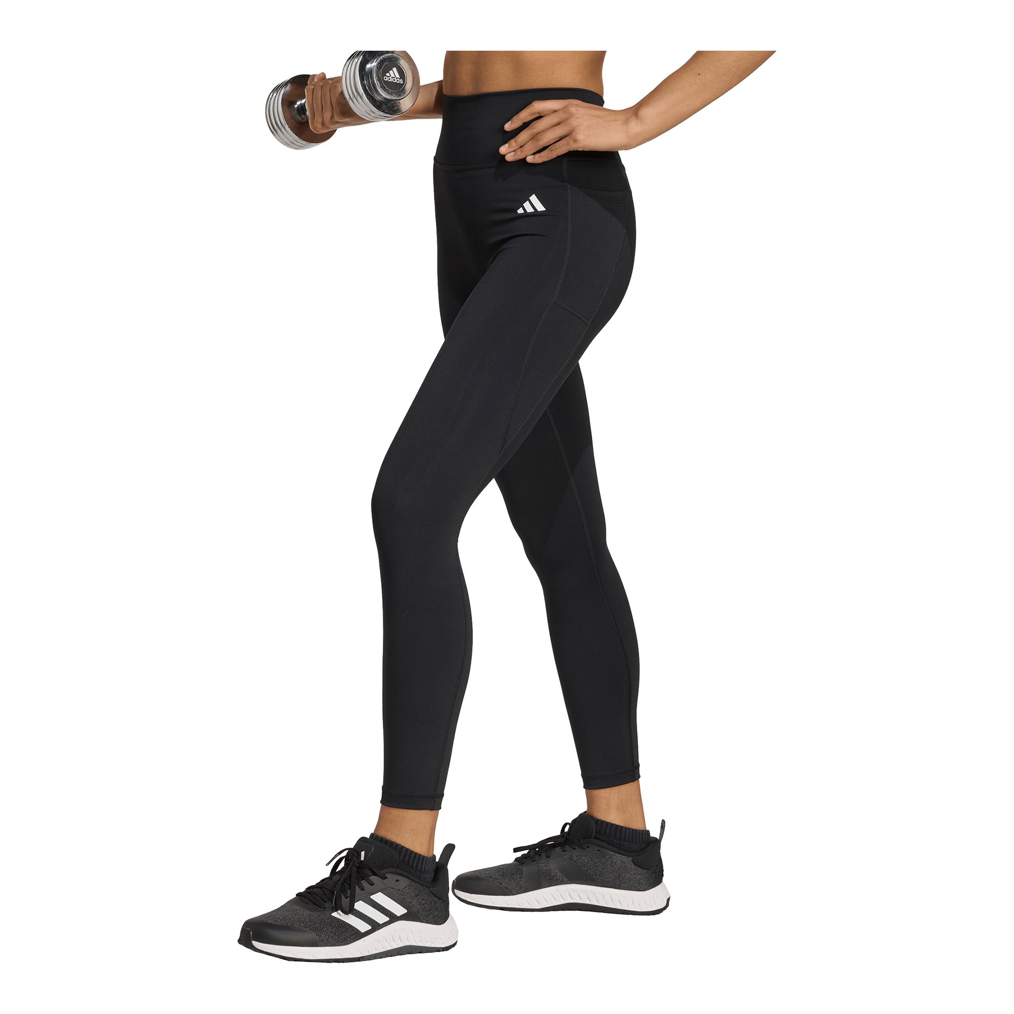 Adidas Optime Adidas Essentials No Front Rise Seam 7/8 Leggings Träningstights - 3
