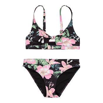 Roxy Shadow Floral Bralette Set Bikniset