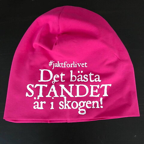 "Det bästa ståndet är i skogen" Mössa