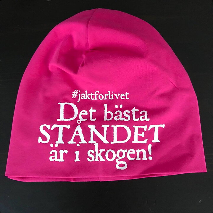 "Det bästa ståndet är i skogen" Mössa